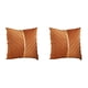 thumbnail image 1 of Advancent 2 unids/set añade elegancia al espacio habitable con funda de almohada decorativa con rayas doradas y cremalleras ocultas Decoración del hogar chocolate, 1 of 6