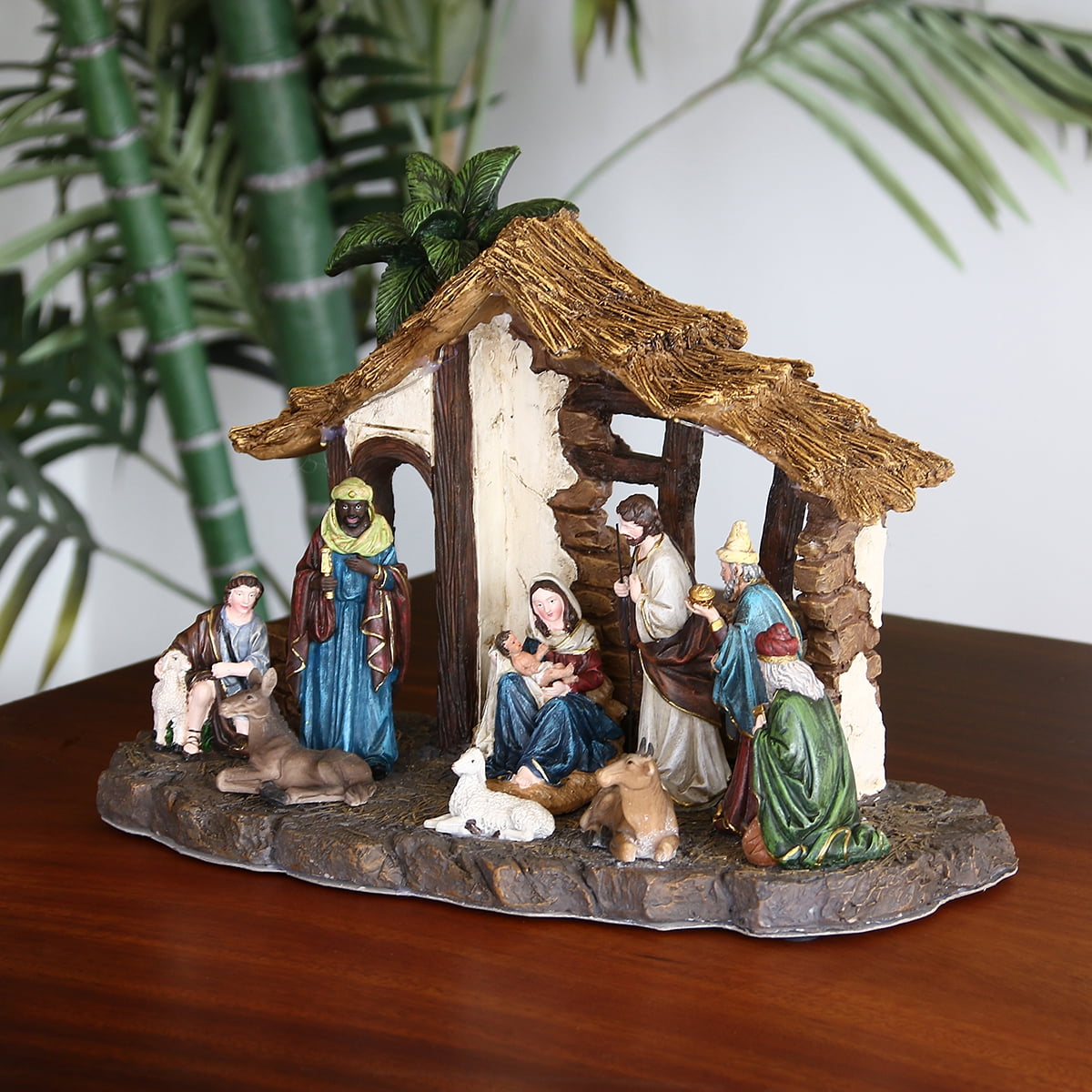 large resin nativity figures