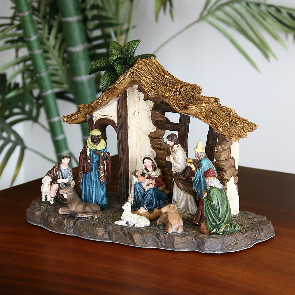 Resin Nativity Figurine Set Christmas Nativity Jesus