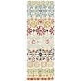 thumbnail image 3 of SAFAVIEH Wyndham Fionntan Abstract Floral Wool Area Rug, Ivory/Multi, 7' x 7' Square, 3 of 10