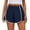 Navy, variant on YVNAURA Women's 2026 High Waisted Pleated Track Shorts with Pockets Flowy Athletic Running Shorts Quick Dry 2 in 1 Tennis Golf Workout Summer Shorts,Black,XXL