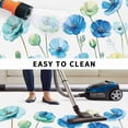 thumbnail image 5 of Blue Green Spring Floral Outdoor Rug for Patio/Deck/Porch, Non-Slip Large Area Rug 3 x 5 Ft, Watercolor Summer Botanical Indoor Outdoor Rugs Washable Area Rugs, Reversible Camping Rug Carpet Runner, 5 of 8