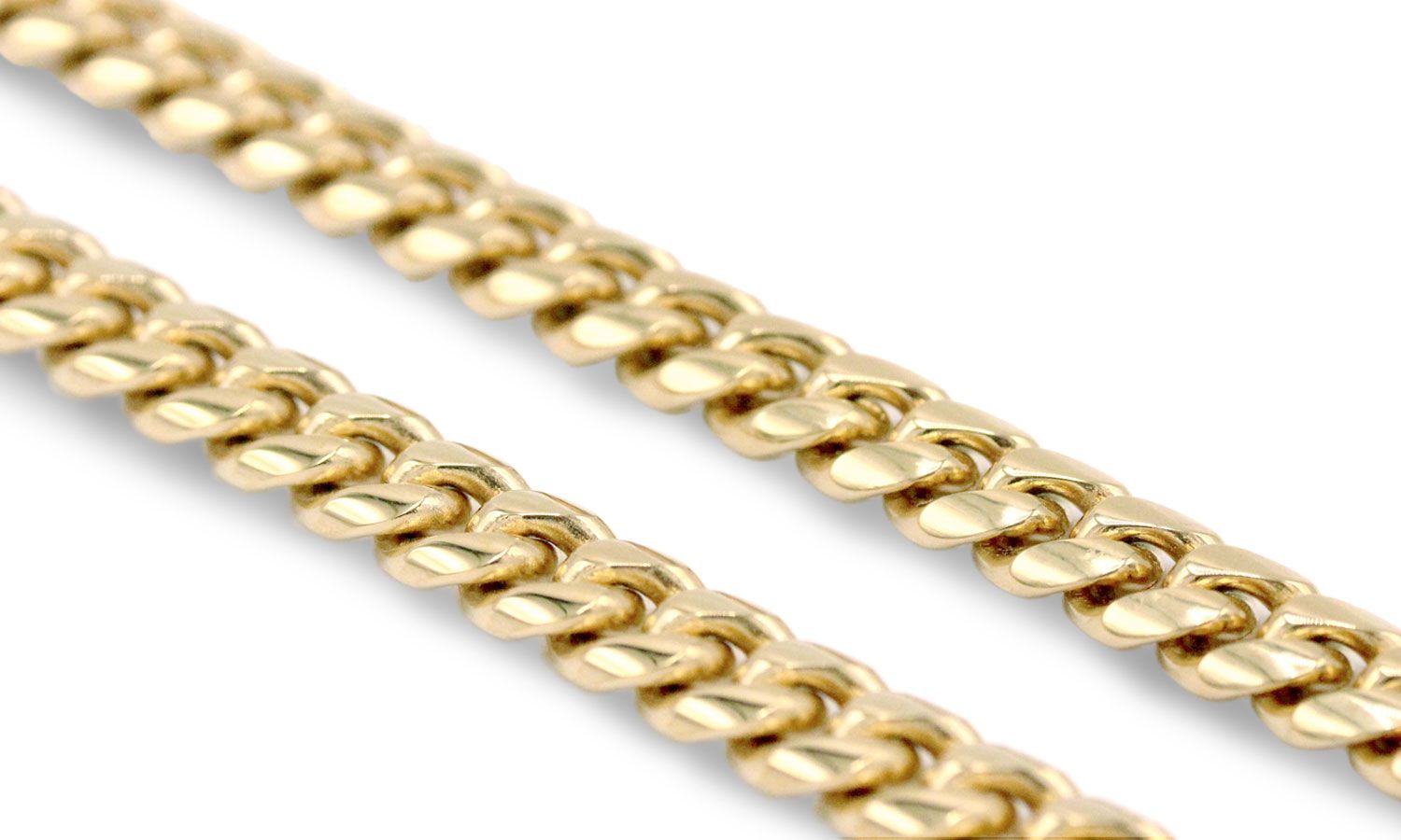 Beberlini Cuban Link Necklace 14K Gold Plated Curb Chain 30 inch Stainless Steel Fashion Jewelry Men 14 mm, Adult Unisex