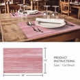 thumbnail image 3 of Placemats Set of 4, Pink Woven Placemat, Linen Place Mats for Kitchen/Dining Tables, Vintage Modern Abstract Art Ombre Washable Table Mats for Party, 3 of 8
