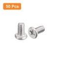thumbnail image 3 of Uxcell M1.6x0.35x3mm 50 Pack Metal Flat Round Head Screws Phillips Drive Machine Bolt, 3 of 5