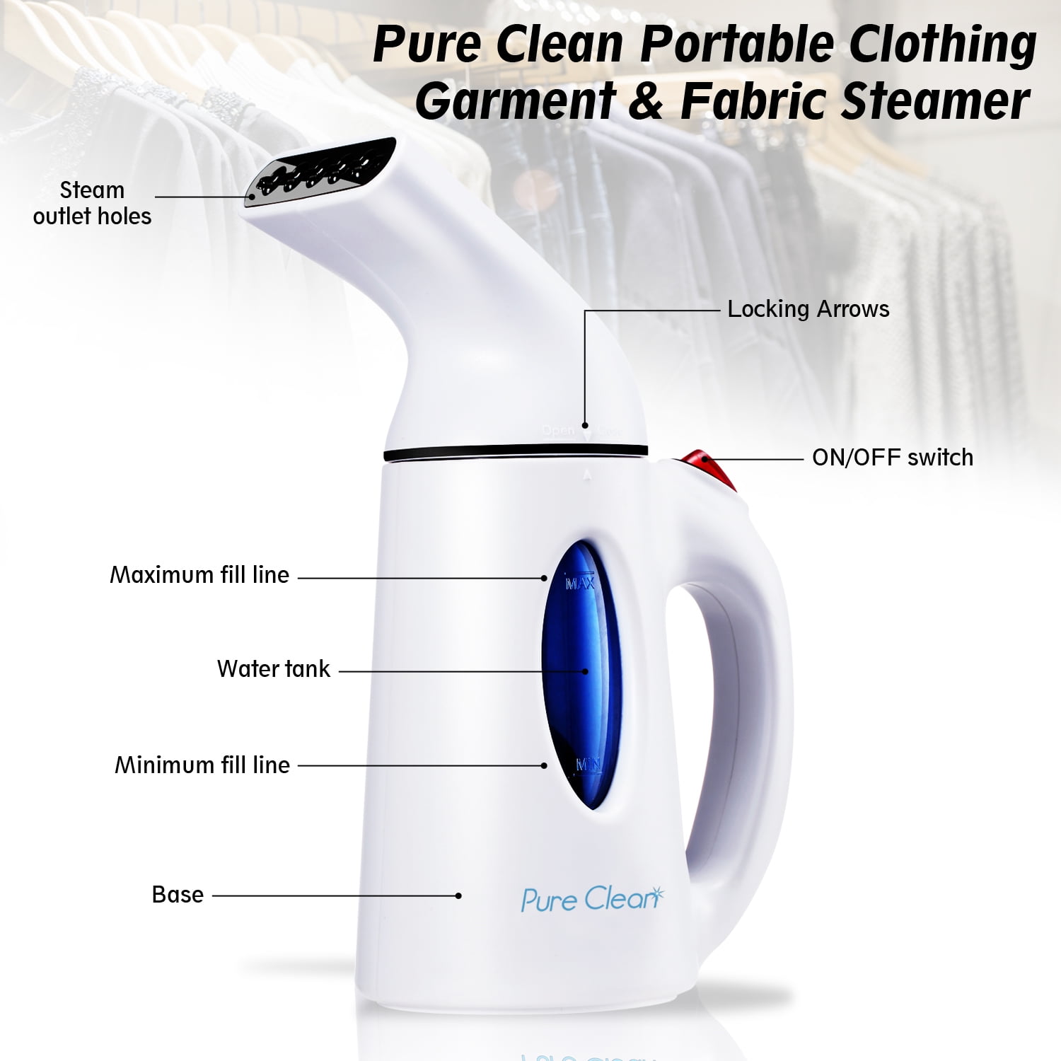 pure clean portable steamer