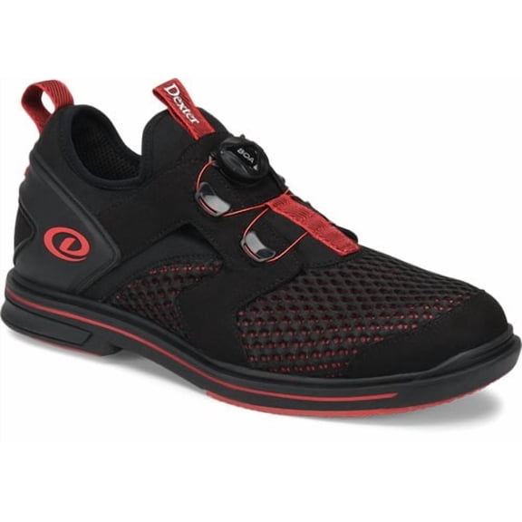 Dexter Mens Pro BOA Black/Red Wide Width Bowling Shoes