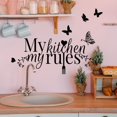 thumbnail image 2 of Butterfly Wall Stickers Kitchen Home Decoration Wall Stickers Waterproof Removable For Walls Tiles Furniture Mirror Refrigerator, 2 of 6