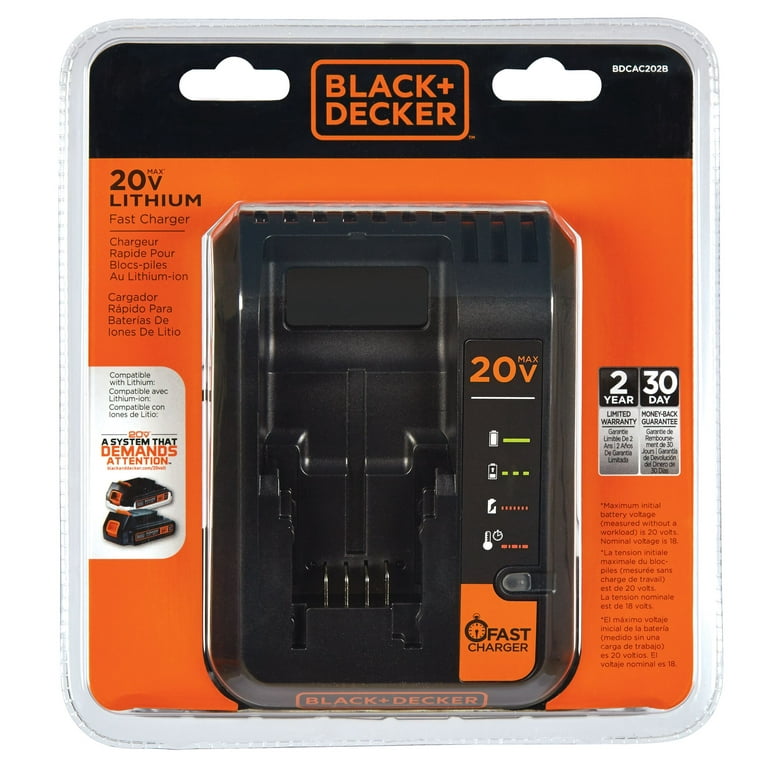 Black+decker 20V Lithium-Ion Battery Charger BDCAC202B