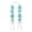 Blue, variant on 55 Inch Handmade Floral Wedding Sash with Tassel, Tropical Orchid and Lily Hawaiian Leis for Women, Congrats Graduation Stole for Luau Party Photo Prop, Carried Fashion Accessories, Blue
