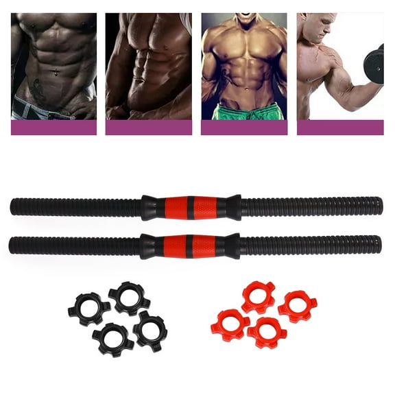 Pretyzoom 1Set Barbell Replacement Rod with Ultra Precision Thread for Strength Training