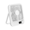 thumbnail image 2 of Ventilador USB de escritorio mini plegable de alta velocidad | Pantalla digital | Ventilador portátil recargable y silencioso sin aspas para mesa, hogar, oficina y exteriores | 17.5x14.5x4 cm, 2 of 8