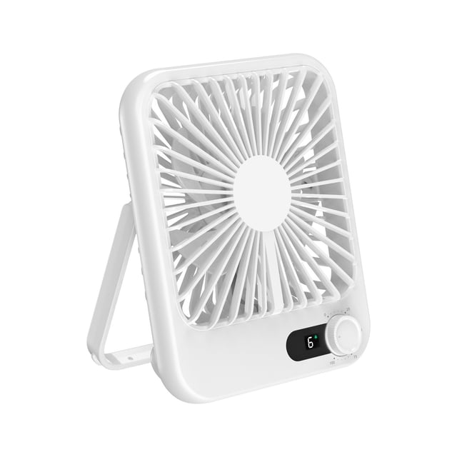 2024 New USB Desktop Fan High-Speed Mini with Digital Display, Folding Portable for Home, Outdoor, Office Cooling