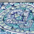 thumbnail image 5 of Blue Paisley Dog Crate Cover, Motifs of Traditional Flowers Motif Arrangement in Blue Tones Pattern, Easy to Use Pet Kennel Cover for Dogs, 35" x 23" x 27", Sky Blue and White, by Ambesonne, 5 of 6
