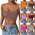 thumbnail image 6 of Diufon Camisole Tops for Women Summer Casual Scoop Neck Spaghetti Strap Crop Tank Tops Sleeveless Basic Top, 6 of 6