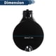 thumbnail image 5 of Tapa de puerta de tanque de combustible Unique Bargains para Chevrolet Silverado 1500 2500 3500 2007-2014, tapa de llenado de combustible para GMC Sierra 1500 2500 3500 No. 25871805/15940676 Negra, 5 of 7