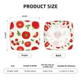 thumbnail image 6 of Gaeub Fresh Red Tomato Square Chair Seat Covers, Stretch Fitted Printed Chair Seat Cushion Cover for Kitchen, Office - One Size, 6 of 9