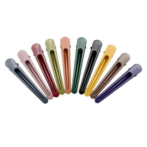 MEIBUTYUP 10 Pcs Assorted Color Duckbill Barrettes Hair Clips Decorative Hair Accessories for Women Girls
