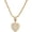 Gold Small Heart, variant on Silver Heart Necklace 14K Gold Plated Heart Pendant Cubic Zirconia Necklace for Women Men, Iced Out Love Necklace Jewelry Gift Valentine's Day/Mother's Day/Christmas/Anniversary/Birthday Gift