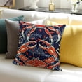 thumbnail image 3 of SHANXI Pillow Covers For Kids Boys Teens Tropical Wild Cushion Covers Navy Blue Oasis Cushion Cases 18x18in, 3 of 5
