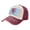 Dark Red, variant on Lluxembourgers-Civil-Ensign Pattern Baseball Cap Distressed Adjustable Vintage Cotton Denim Hat for Women Men