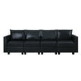thumbnail image 5 of Naomi Home Elizabeth Modern DIY Collection-Color:Black,Fabric:Air Leather,Style:4 Piece Modular Sectional, 5 of 9