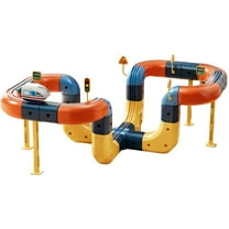 Yucurem 69PCS Electric Track Car Toys, 3D Gravity-Defying Electric Train Set Building Block Tracks Set For Toddlers Kid Boys Girls Birthday Party Gift