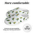 thumbnail image 6 of Kdxio Cute Avocado Yoga Women's Men's Slippers Plush Slip-On House Slipper for Winter Indoor Soft Cushion Non-slip Fluffy Slides Slippers-37/38, 6 of 7