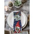 thumbnail image 2 of Navy Blue Gnomes Christmas Cloth Napkins Set of 8 Reusable Dinner Napkins, Xmas Ball Gifts Snowflake Cocktail Napkin Washable Table Napkins for Wedding/Holiday Party/Baby Shower 20"x20", 2 of 7