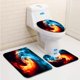 thumbnail image 1 of Juego de alfombras de baño ABPHQTO Remolino de humo abstracto de hielo de fuego en la oscuridad 3 piezas, 1 of 2