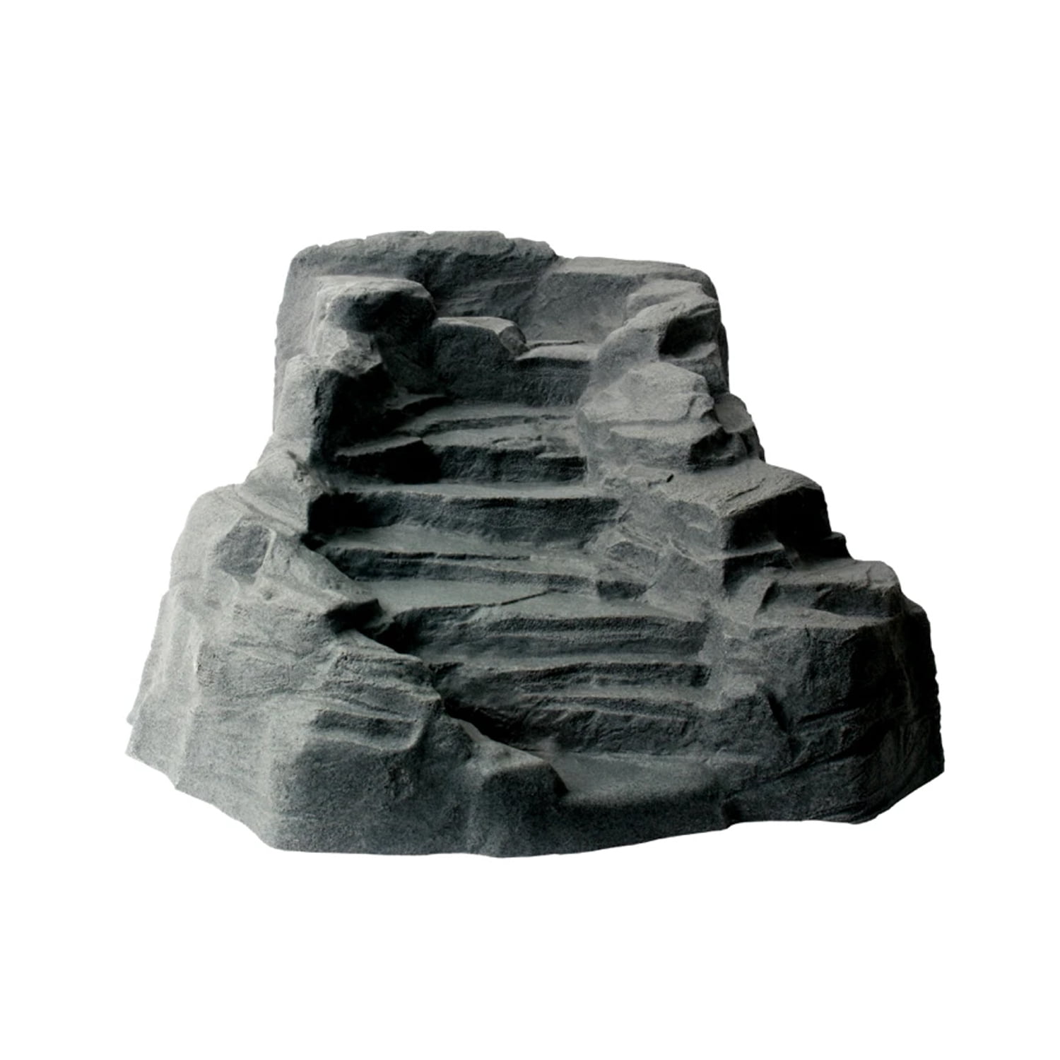 Algreen Decorative Pond Watercoarse, Tranquility Waterfall with Threaded Fitting, Charcoalstone