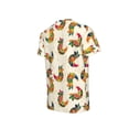 thumbnail image 5 of Honeii Boho Chicken Print Kids Boy T-Shirt,Breathable Round Neck Tee,Stylish Summer Tee for Boys, for Outdoor Activities and Casual Wear, 5 of 7