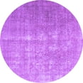 thumbnail image 1 of Ahgly Company Indoor Round Persian Purple Traditional Area Rugs, 5' Round, 1 of 4