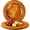 Apricot, variant on 2 count Wooden Charger Plates- 13 Inch for Round Rustic Charger Plates Salad Plates, Appetizer Plates for Kitchen Elegant Dining & Decor (Walnut)