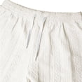 thumbnail image 7 of Men's 2 Piece Jacquard Textured Beach Outfits Summer Casual Button Down Shirts and Shorts Matching Sets Big and Tall Size S-3XL Beige, 7 of 7
