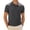 Dark Gray, variant on Men's Knit Textured Polo Shirt, Classic Fit Short Sleeve, Breathable Golf Polos for Men, Solid Color Casual Polos for Men Dark Gray XXXXL