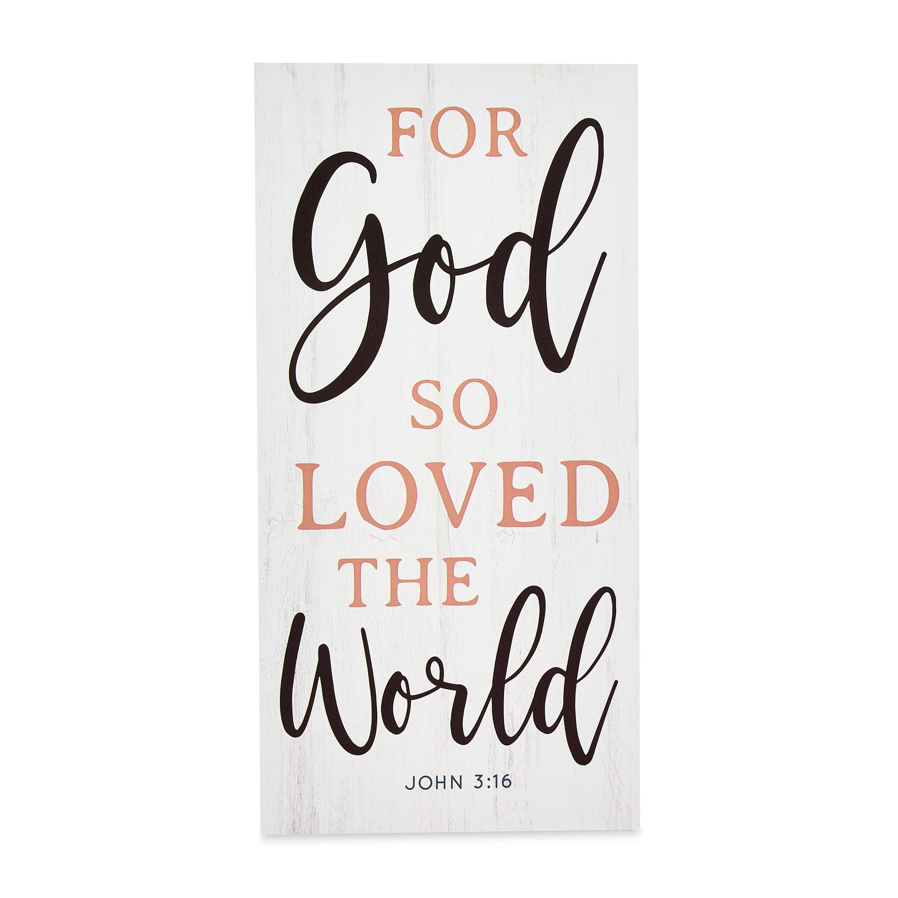 Way To Celebrate Easter God So Loved the World Box Sign, 5" x 10"