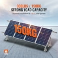 thumbnail image 5 of KFFKFF Pair of Solar Panel Support Structures, Flexibly Adjustable 30°-60° Multi-Unit Solar Panel Holders for 4-8PCS Solar Panels, Durable Carbon Steel Solar Panel Base for Agricultural Lands, Recrea, 5 of 9