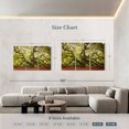 thumbnail image 3 of Elephant Stock Charleston Angel Oak Tree Wall Art - Horizontal Multi Panel Canvas - Living Room Wall Decor - Floral And Botanical Multi Panel - Green And Red Decor - 65" x 42", 3 of 4