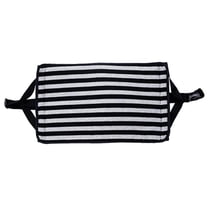 OUNONA Portable Foot Sling Travel Footrest Under Desk Distance Hammock Foot Pedal for Office Airplane Train Stripe Black and Grey