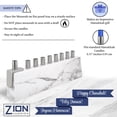 thumbnail image 5 of Zion Judaica Carrara White Decal Menorah Elegant Decorative Hanukkah Candleholder Aluminum Wrapped Marble Decal with Brass Cups Chanukah Minorah fits Standard Chanukkah Candles Designers Chanukiah, 5 of 5