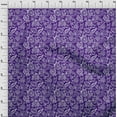 thumbnail image 4 of oneOone Georgette Viscose Purple Fabric Jacobean Floral Fabric For Sewing Printed Craft Fabric By The Yard 42 Inch Wide, 4 of 4