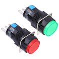 thumbnail image 3 of 5PCS Momentary Push Button Switch LA16-11/AB6-M AC 250V 30A DC 30V 5A Round Button Switch, 3 of 8