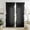 Black, variant on Specollect 1 Pcs Sheer Ruffle Trim Curtain Valance for Window Door Header Decoration Light Filtering Vintage Style Home Decor 100*200cm