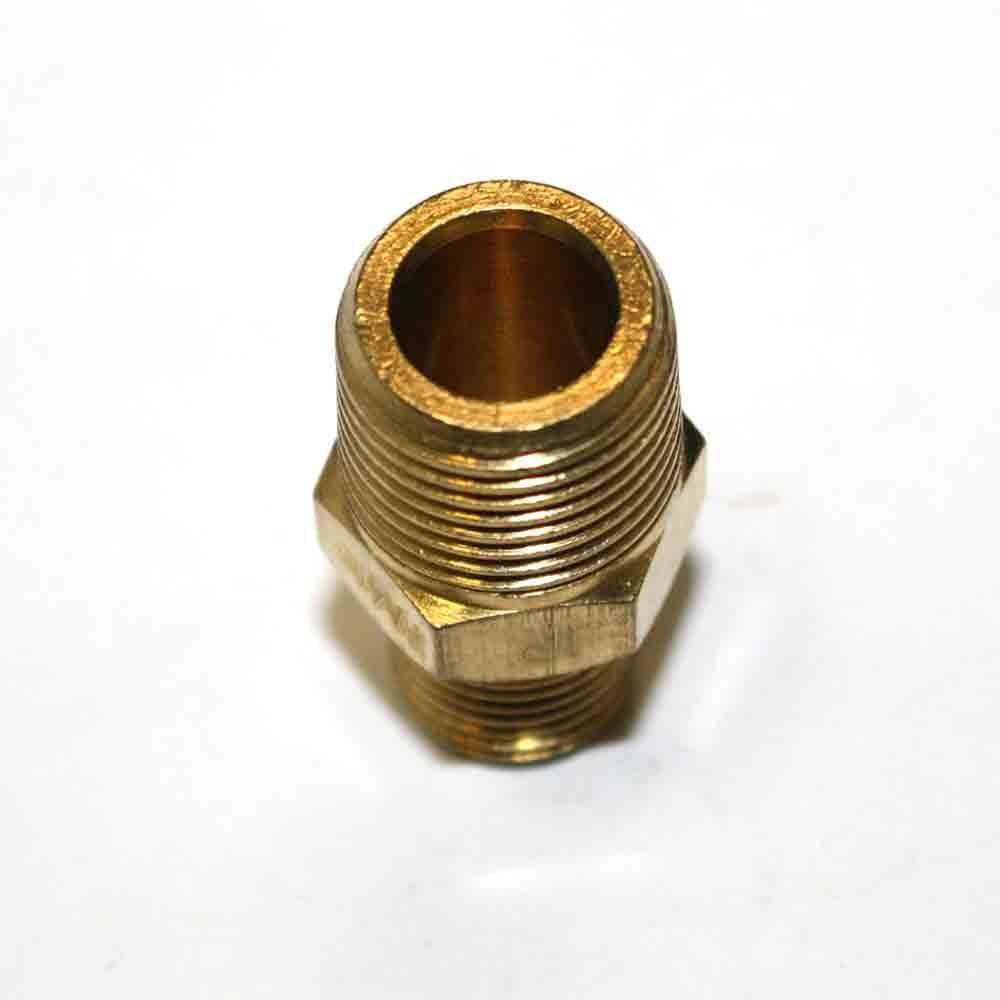 6 FA416 1/4" x 3/8" NPT Male to Male Brass Hex Nipple Reducer quick fittings 