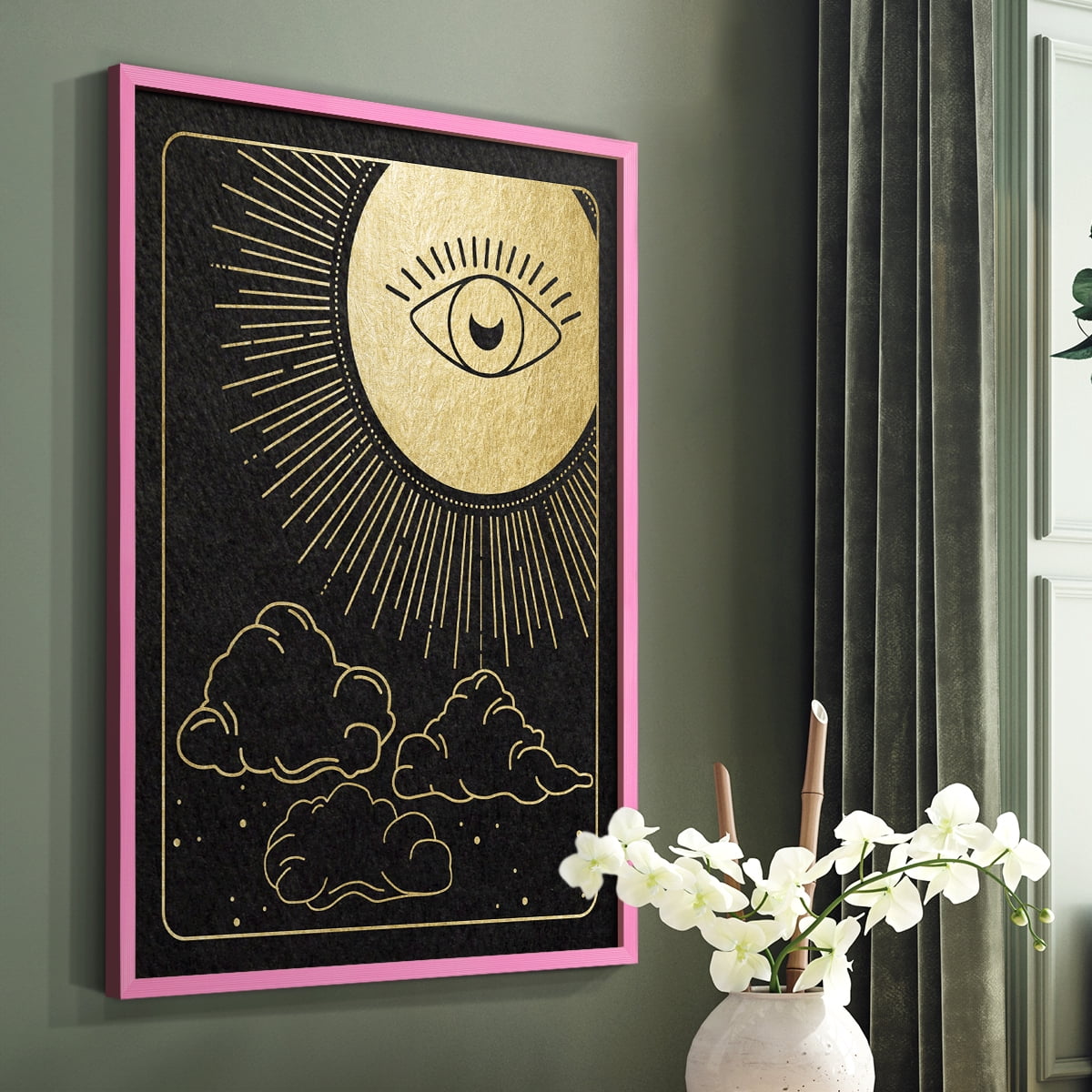 Celestial Eye in Paper Solid Wood 8 x 10 Framed Print