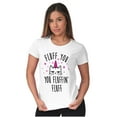 thumbnail image 3 of Fluff You Fluffin Kitty Cat Funny Pun Womens Fitted Plus Size Graphic Tee Brisco Brands 3X, 3 of 5