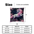 thumbnail image 5 of Unicorn Luxurious Velvet Throw Pillow Inserts with Unique Patterns - Set of 2 Chair Pillow Covers - Available in 16x16, 18x18, 20x20 Inches for All Occasions, 5 of 6