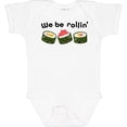 thumbnail image 3 of Inktastic We Be Rollin Cute Sushi Boys or Girls Baby Bodysuit, 3 of 5