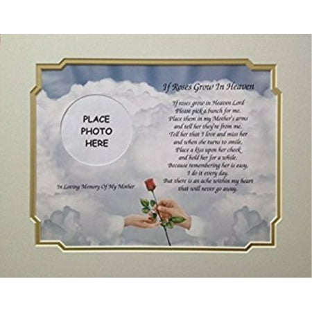heaven roses grow poem mother memorial memory rose mom hands walmart brand